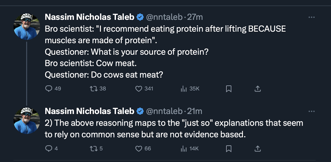 Taleb on bro scientist
